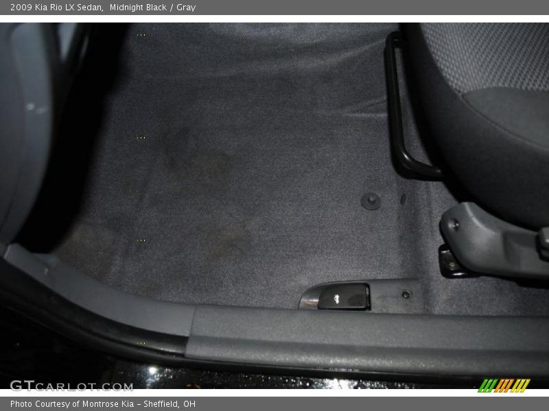Midnight Black / Gray 2009 Kia Rio LX Sedan