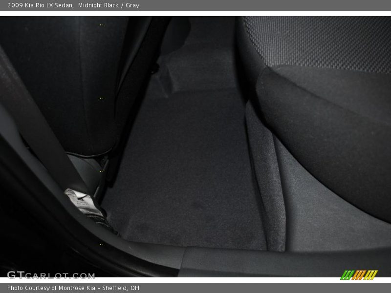 Midnight Black / Gray 2009 Kia Rio LX Sedan