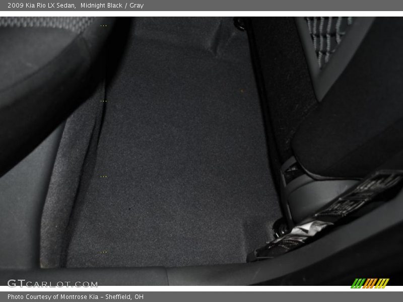 Midnight Black / Gray 2009 Kia Rio LX Sedan