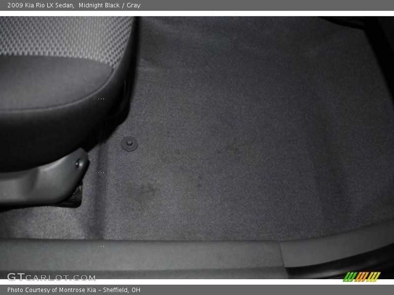 Midnight Black / Gray 2009 Kia Rio LX Sedan