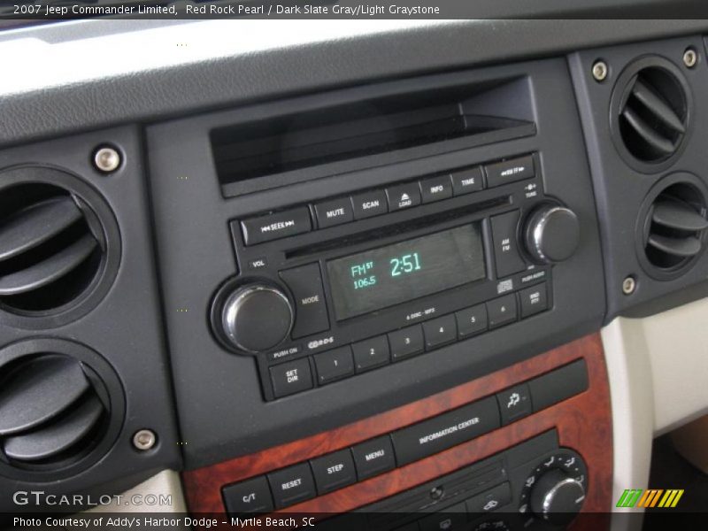 Red Rock Pearl / Dark Slate Gray/Light Graystone 2007 Jeep Commander Limited