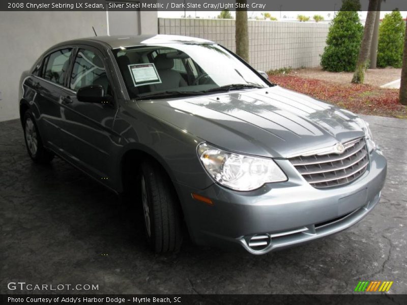 Silver Steel Metallic / Dark Slate Gray/Light Slate Gray 2008 Chrysler Sebring LX Sedan