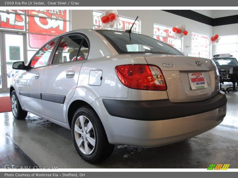 Clear Silver / Gray 2009 Kia Rio LX Sedan