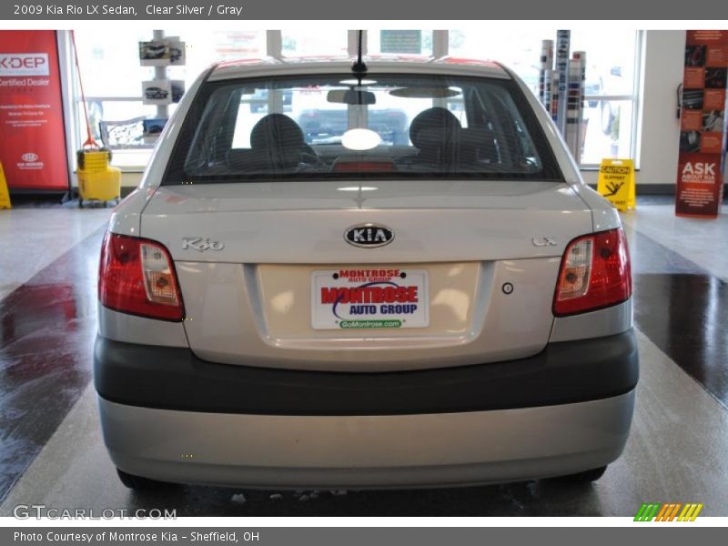 Clear Silver / Gray 2009 Kia Rio LX Sedan
