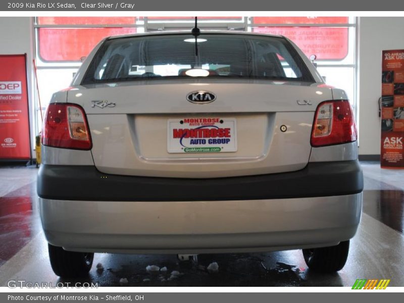 Clear Silver / Gray 2009 Kia Rio LX Sedan