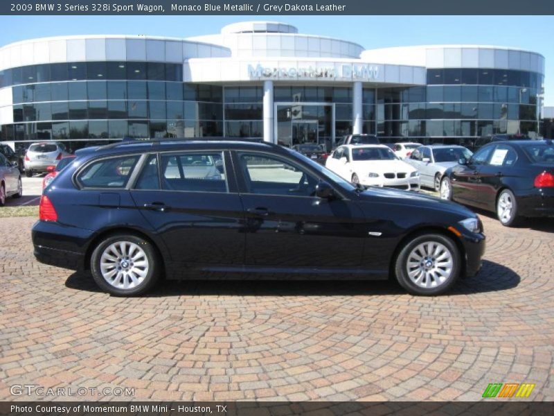 Monaco Blue Metallic / Grey Dakota Leather 2009 BMW 3 Series 328i Sport Wagon