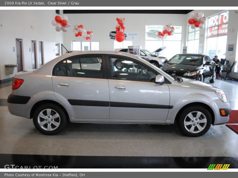 Clear Silver / Gray 2009 Kia Rio LX Sedan