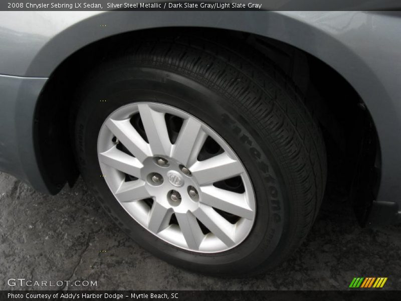 Silver Steel Metallic / Dark Slate Gray/Light Slate Gray 2008 Chrysler Sebring LX Sedan