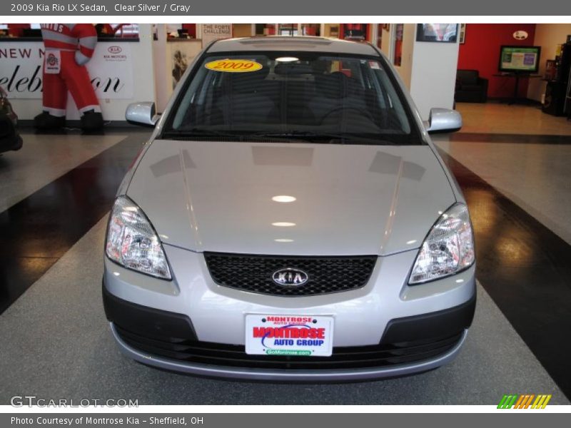 Clear Silver / Gray 2009 Kia Rio LX Sedan