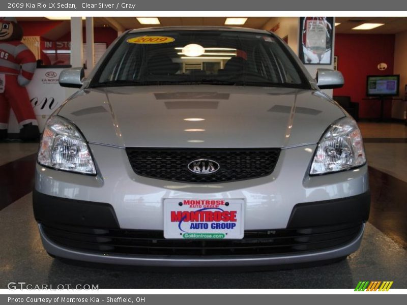 Clear Silver / Gray 2009 Kia Rio LX Sedan