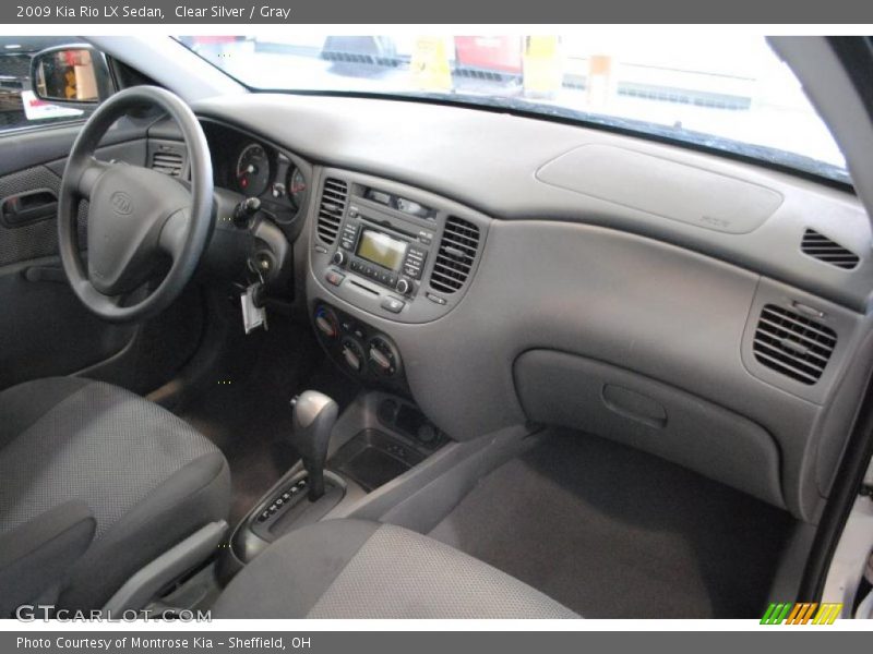 Clear Silver / Gray 2009 Kia Rio LX Sedan