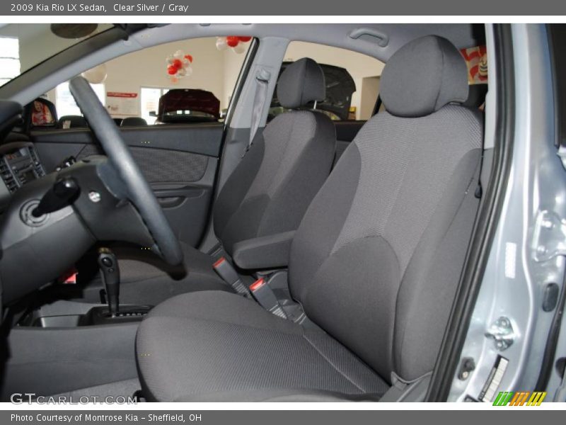Clear Silver / Gray 2009 Kia Rio LX Sedan