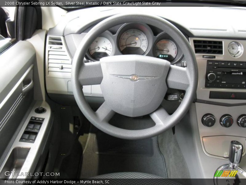 Silver Steel Metallic / Dark Slate Gray/Light Slate Gray 2008 Chrysler Sebring LX Sedan