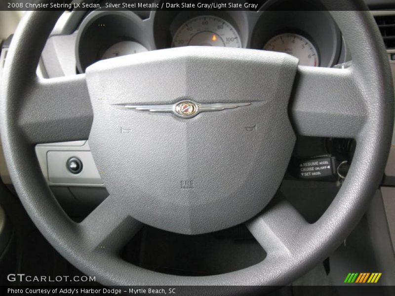 Silver Steel Metallic / Dark Slate Gray/Light Slate Gray 2008 Chrysler Sebring LX Sedan