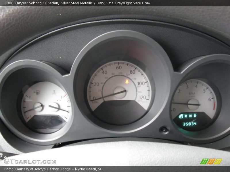 Silver Steel Metallic / Dark Slate Gray/Light Slate Gray 2008 Chrysler Sebring LX Sedan