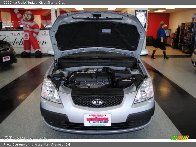 Clear Silver / Gray 2009 Kia Rio LX Sedan