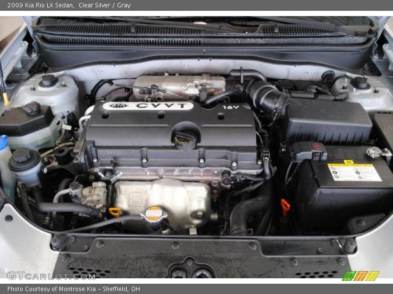 Clear Silver / Gray 2009 Kia Rio LX Sedan