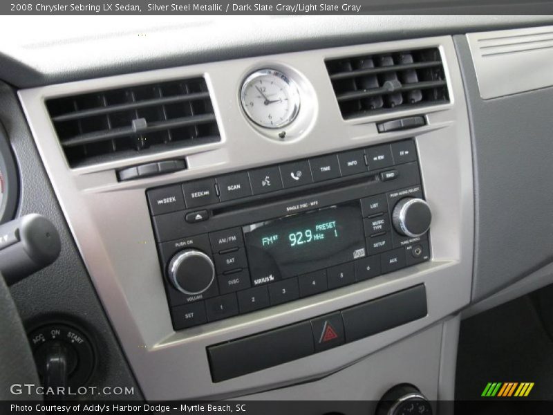 Silver Steel Metallic / Dark Slate Gray/Light Slate Gray 2008 Chrysler Sebring LX Sedan