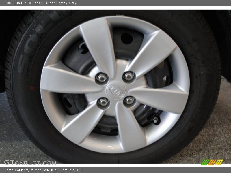 Clear Silver / Gray 2009 Kia Rio LX Sedan