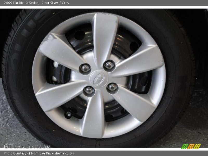 Clear Silver / Gray 2009 Kia Rio LX Sedan