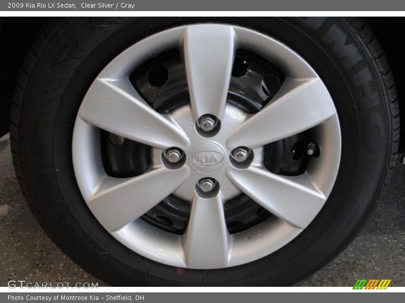 Clear Silver / Gray 2009 Kia Rio LX Sedan