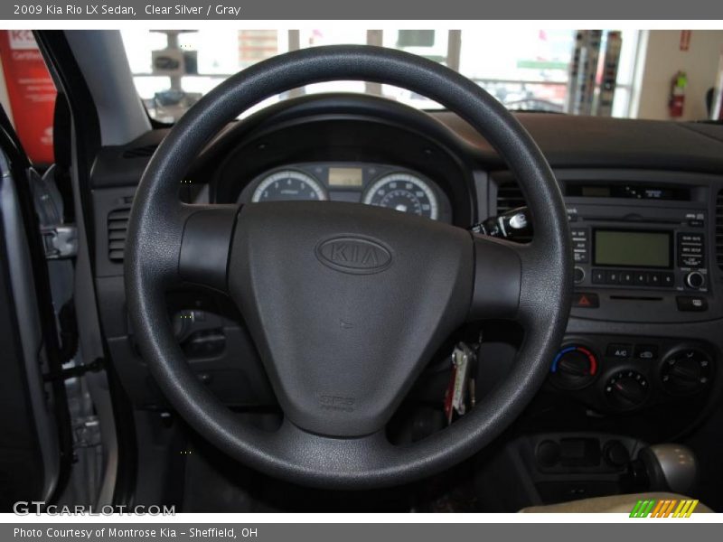 Clear Silver / Gray 2009 Kia Rio LX Sedan