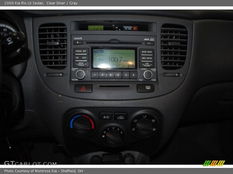 Clear Silver / Gray 2009 Kia Rio LX Sedan