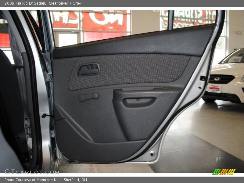 Clear Silver / Gray 2009 Kia Rio LX Sedan