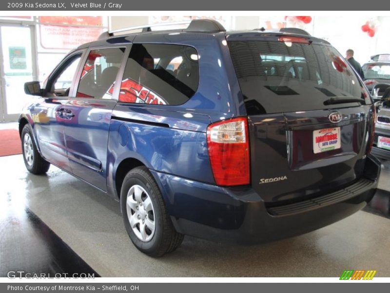 Velvet Blue / Gray 2009 Kia Sedona LX