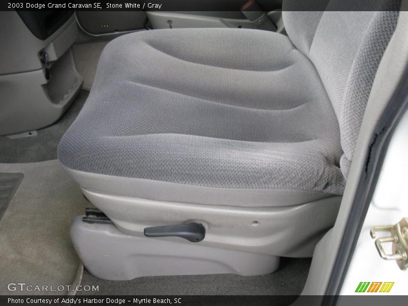 Stone White / Gray 2003 Dodge Grand Caravan SE