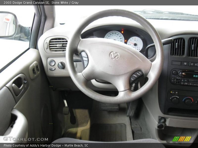 Stone White / Gray 2003 Dodge Grand Caravan SE
