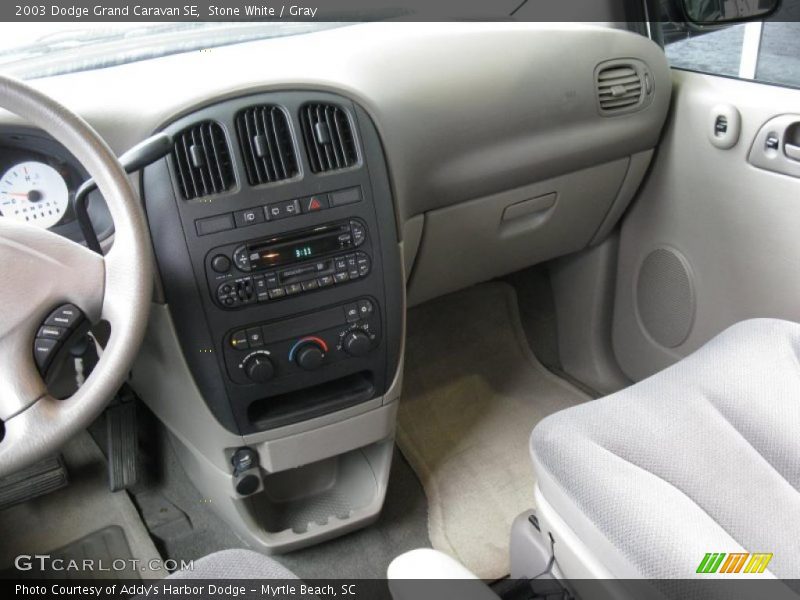 Stone White / Gray 2003 Dodge Grand Caravan SE