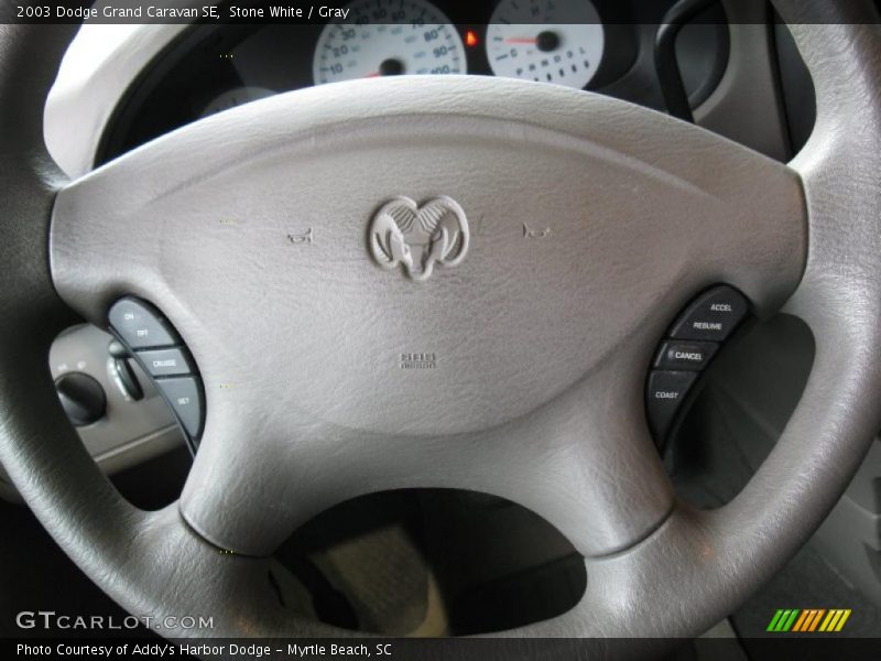 Stone White / Gray 2003 Dodge Grand Caravan SE