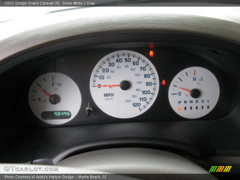 Stone White / Gray 2003 Dodge Grand Caravan SE