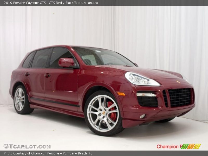 GTS Red / Black/Black Alcantara 2010 Porsche Cayenne GTS