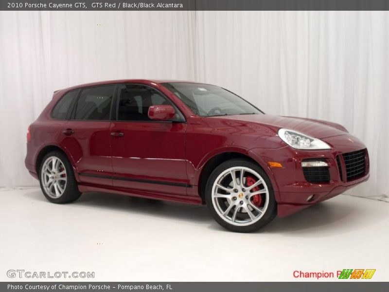 GTS Red / Black/Black Alcantara 2010 Porsche Cayenne GTS