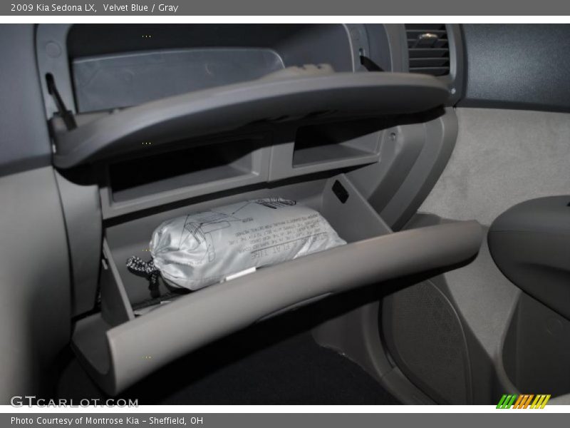 Velvet Blue / Gray 2009 Kia Sedona LX
