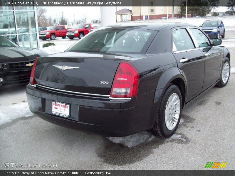 Brilliant Black / Dark Slate Gray/Light Graystone 2007 Chrysler 300