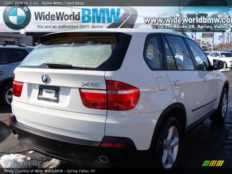 Alpine White / Sand Beige 2007 BMW X5 3.0si