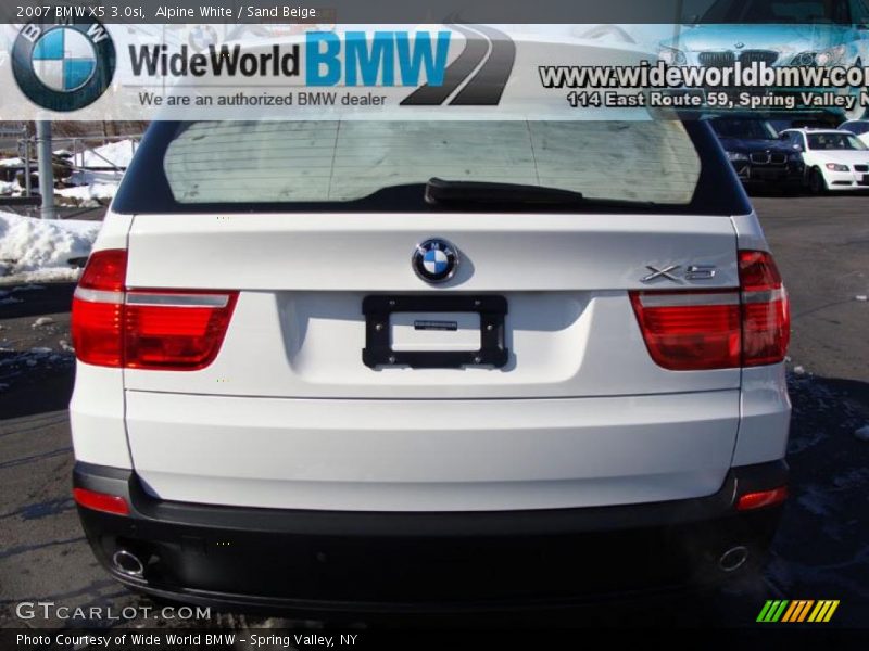 Alpine White / Sand Beige 2007 BMW X5 3.0si