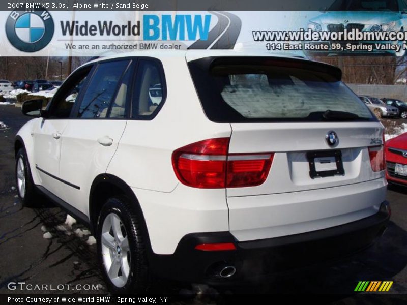 Alpine White / Sand Beige 2007 BMW X5 3.0si