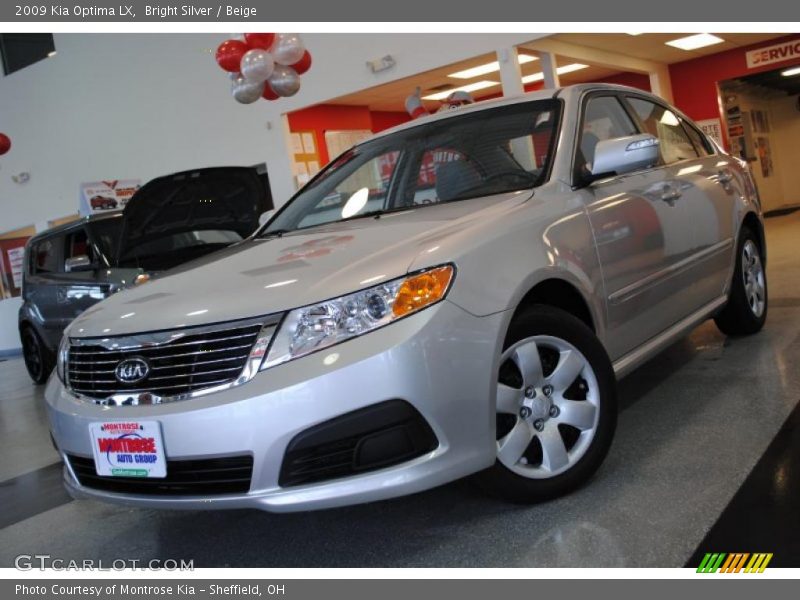 Bright Silver / Beige 2009 Kia Optima LX