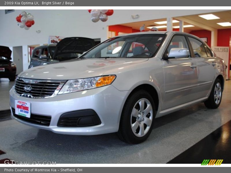 Bright Silver / Beige 2009 Kia Optima LX