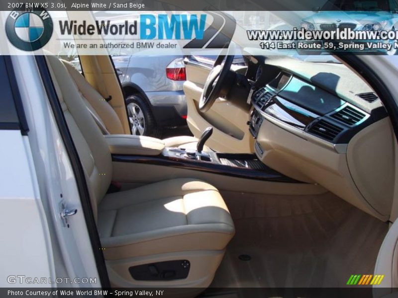 Alpine White / Sand Beige 2007 BMW X5 3.0si