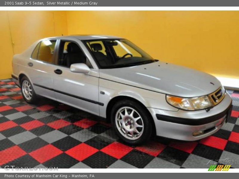 Silver Metallic / Medium Gray 2001 Saab 9-5 Sedan