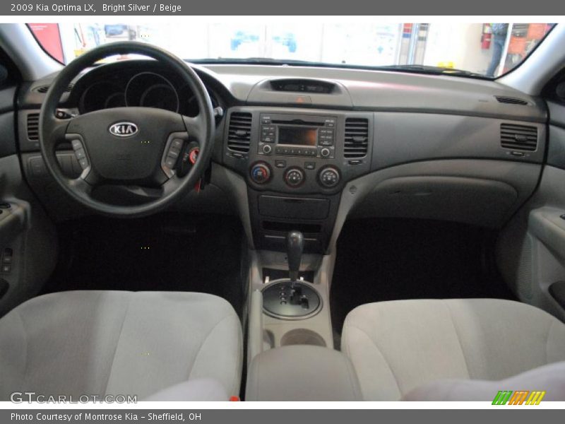Bright Silver / Beige 2009 Kia Optima LX