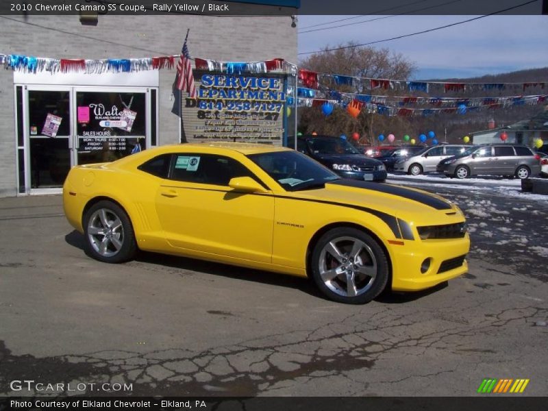 Rally Yellow / Black 2010 Chevrolet Camaro SS Coupe