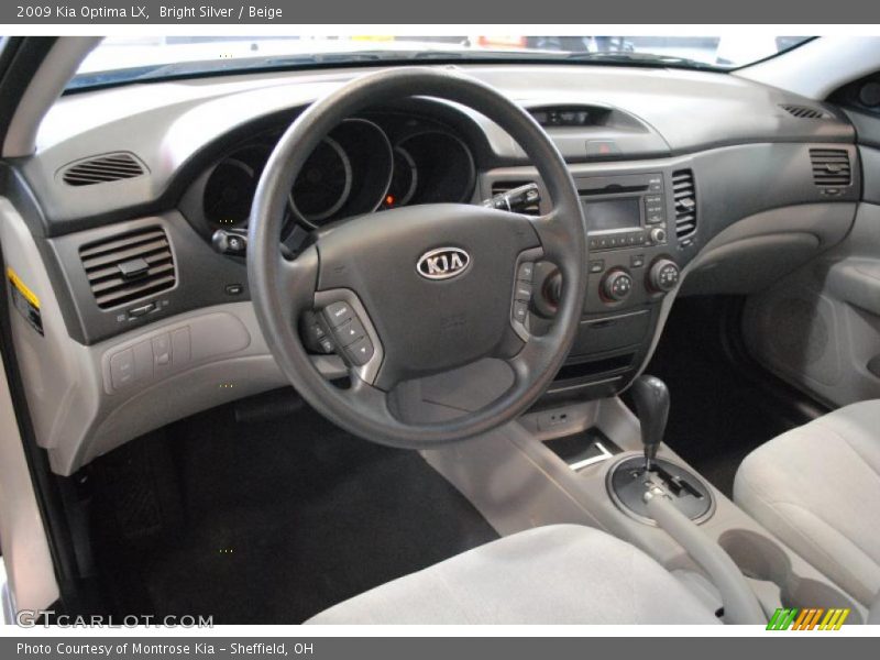 Bright Silver / Beige 2009 Kia Optima LX
