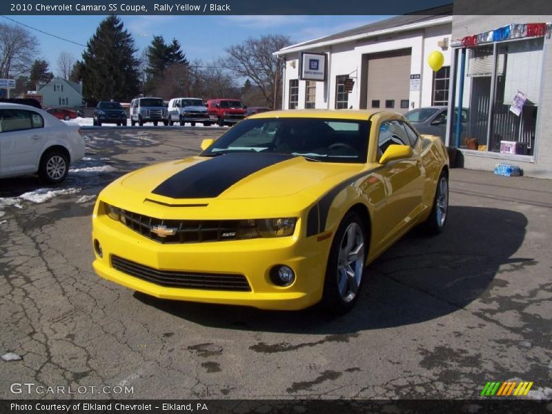 Rally Yellow / Black 2010 Chevrolet Camaro SS Coupe