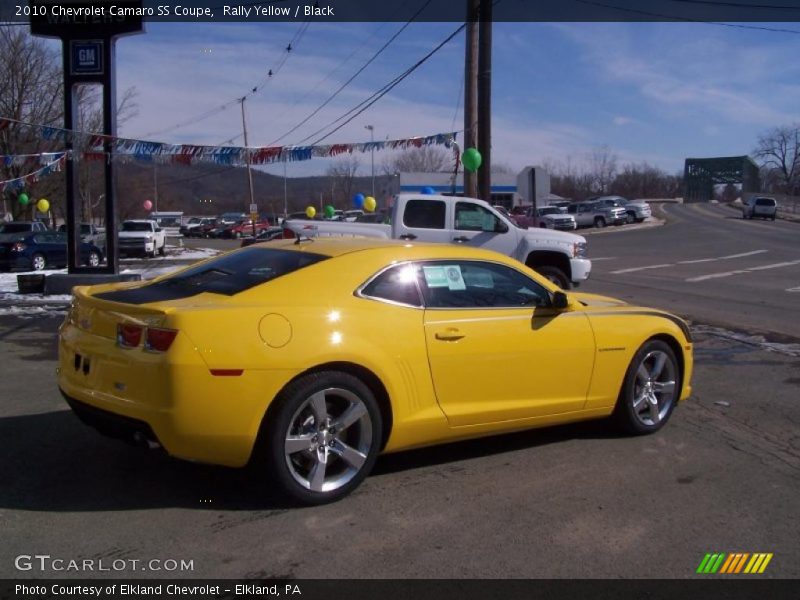 Rally Yellow / Black 2010 Chevrolet Camaro SS Coupe